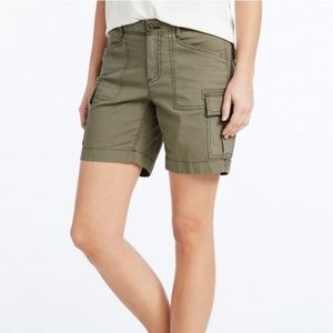 J.CREW Green City Street Chino Cargo Shorts Size 6